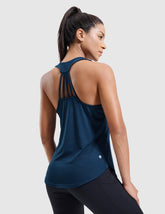 MIER Racerback Women’s Workout Tank Quick Dry Moisture Wicking and Stylish Women Tank Top Heather Dark Blue / XS